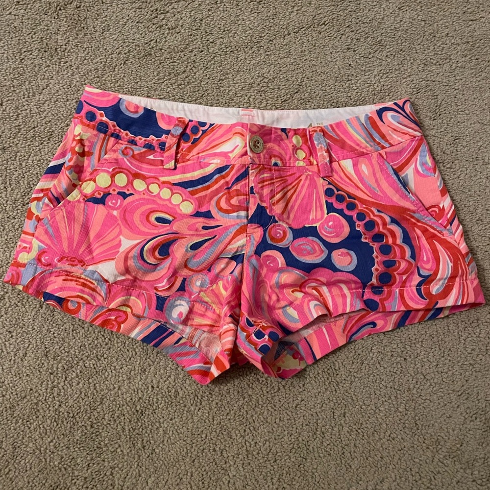 Bright colored Lilly Pulitzer shorts